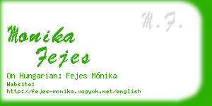 monika fejes business card